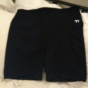 Pink Victoria's Secret yoga shorts